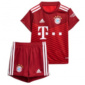 Camisolas de futebol FC Bayern München Criança Equipamento Principal 2021/22 Manga Curta